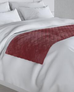 Cuvertură tip runner hotelier Velvet 60x200 cm culoare roșu Țesătură gloss, catifea