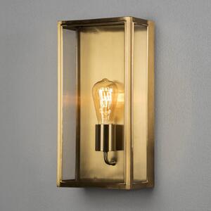 Konstsmide Aplică de exterior Carpi, alamă, lățime 20,5 cm, reglabil, Auriu / Alamă, Metal, Modern, Felinar