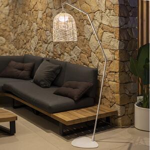 Newgarden Santorini lampă LED cu picior, inte/exte, reglabil, Alb, Camera de zi / sufragerie, Metal