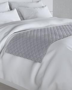Cuvertură tip runner hotelier Velvet 60x200 cm culoare gri Țesătură gloss, catifea