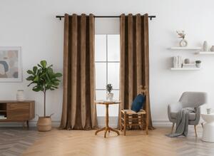 Zatemňovací závěs DREAM VELVET 140x230 cm, skořicově hnědý Agatat: Inele metalice