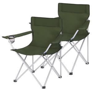 Set 2 scaune de camping Songmics Verde 84x52x81 cm