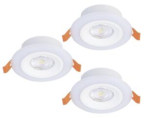 Eglo 901117 - Set 3x LED RGB, corpuri de iluminat pentru baie CALONGE, reglabile, 3,8 W / 230 V, IP44 + telecomandă