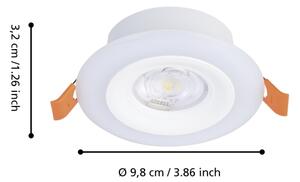 Eglo 901117 - Set 3x LED RGB, corpuri de iluminat pentru baie CALONGE, reglabile, 3,8 W / 230 V, IP44 + telecomandă