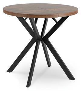JAKS Masa rotundă extensibilă 80 - 160 cm stejar rustic Dorian