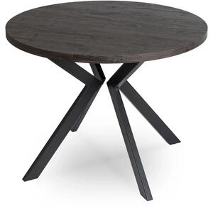 JAKS Masă rotundă extensibilă 90 - 190 cm negru Lugo