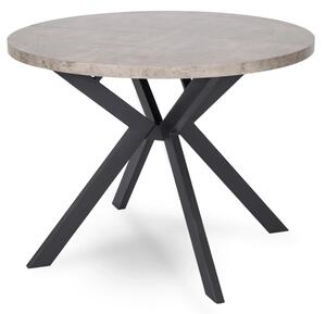 JAKS Masă rotundă extensibilă 90 - 190 cm beton Lugo