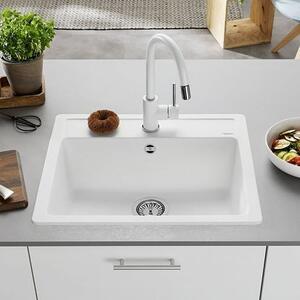 Blanco Legra 6 chiuvetă din granit 58.5x50 cm alb 523334