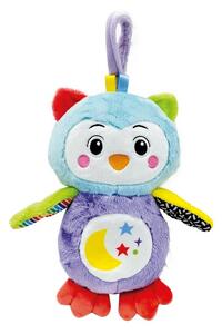 Clementoni Clemmy baby - Bufniță interactivă depluș cu lumină de noapte și sunete