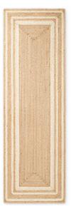 Covor tip traversă crem/în culoare naturală reversibil/țesut manual din iută 80x250 cm Looma – Hanse Home