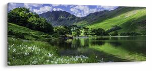 Tablou - Peisaj cu un lac (120x50 cm)