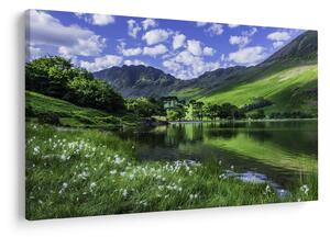 Tablou - Peisaj cu un lac (90x60 cm)