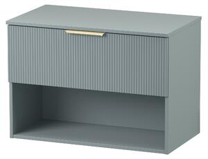 Cersanit Navado dulap cu blat 80x45x56.7 cm sub chiuveta pe perete albastru-verde S1023-003