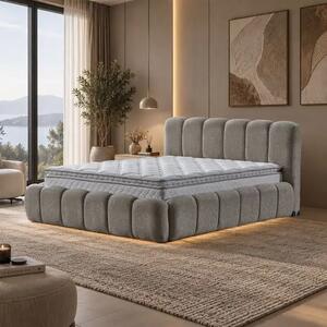 Set Pat tapițat cu saltea inclusă și ladă 160*200 cm,Boston
