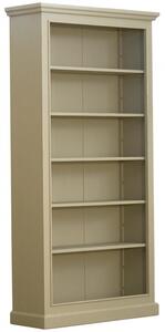 Biblioteca, verde, din lemn masiv cu aspect vintage, single, Lyon
