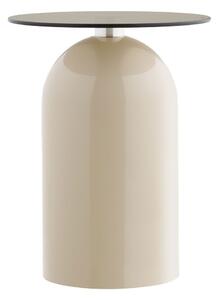 Măsuță auxiliară rotundă cu blat din sticlă ø 40 cm Ravello – House Nordic