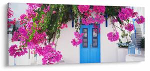 Tablou - Casă tradițională grecească (120x50 cm)