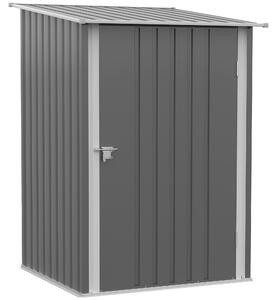 Outsunny Căsuță de Grădină din Tablă de Oțel, Magazie pentru Unelte de Exterior, 100x103x160 cm, Gri | Aosom Romania