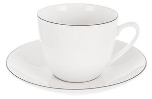 Ceașcă albă pentru cappuccino din porțelan 210 ml Decora – Orion