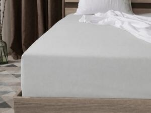 Cearsaf Jersey HIGHFIT argintiu 90 x 200 cm