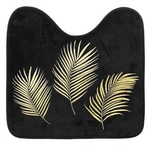 Covoraș de baie negru-auriu pentru WC 45x45 cm Orbella – douceur d'intérieur