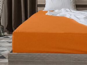 Cearsaf Jersey HIGHFIT portocaliu 180 x 200 cm