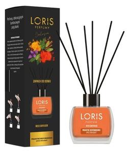 Sticluta cu odorizant lichid si betisoare, 125 ml, Loris Buchet de condimente
