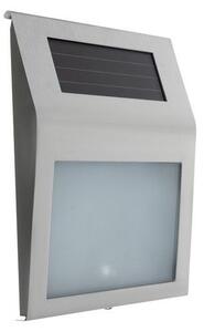 Numar de casa cu lumina LED, incarcare solara, 18x20x3 cm, baterie reincarcabila, otel si sticla