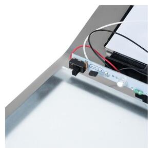 Numar de casa cu lumina LED, incarcare solara, 18x20x3 cm, baterie reincarcabila, otel si sticla
