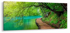 Tablou - Lacurile Plitvice (120x50 cm)