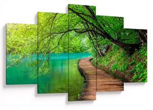 Tablou - Lacurile Plitvice (150x105 cm)