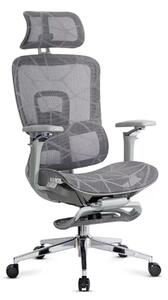 Scaun de birou VISION, brate 4D, mesh respirabil, Gri