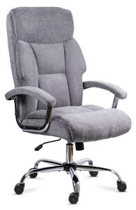 Scaun de birou TITAN, mecanism balans, stofa, Gri