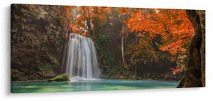 Tablou - Cascadă în Thailanda (120x50 cm)