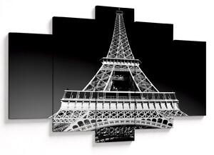 Tablou - Turnul Eiffel, alb-negru (150x105 cm)