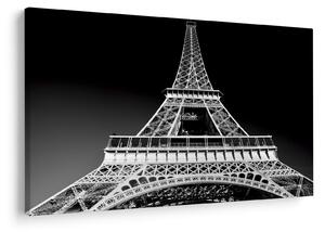 Tablou - Turnul Eiffel, alb-negru (90x60 cm)