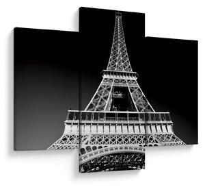Tablou - Turnul Eiffel, alb-negru (90x60 cm)