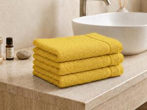 Prosop de maini Classic mic 30x50 cm galben, 100% bumbac