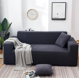 Husa Canapea 3 Persoane Elastica Lycra Gri inchis