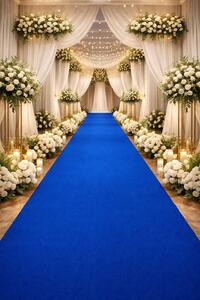 Mocheta Evenimente Expo, Bleu 4849, Latime 1m si 2 m, 610 gr mp, Albastru Dreptunghi, 200 x 200