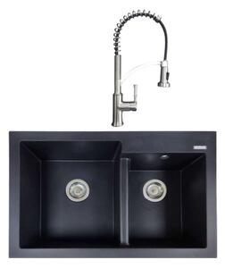 SET Chiuveta SanDonna EDYTA+ Baterie SanDonna MONA - Negru