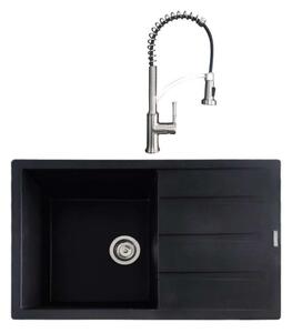 SET Chiuveta SanDonna PAULLINA + Baterie SanDonna MONA - Negru