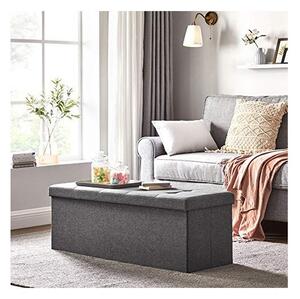 Banca de depozitare, Songmics, 110 x 38 x 38 cm, 300 Kg, LSF77K, Gri