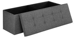 Banca de depozitare, Songmics, 110 x 38 x 38 cm, 300 Kg, LSF77K, Gri