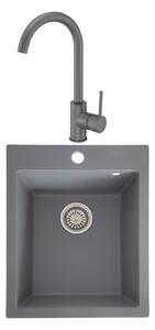 SET Chiuveta SanDonna VESTA gri + Baterie SanDonna NEMEZA, gri - Gri