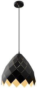 Lampă suspendată din tavan de metal negru APP338-1CP