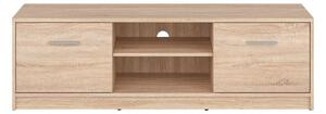 Comoda TV NEPO PLUS, stejar sonoma, PAL laminat, cu 2 usi, 139x47x43 c