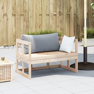 Canapea banchetă extensibilă de grădină, lemn masiv de pin