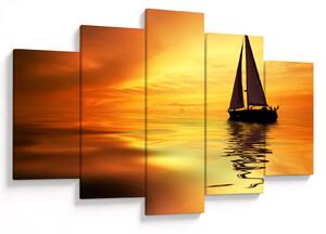 Tablou - Sailboat la apus de soare (150x105 cm)