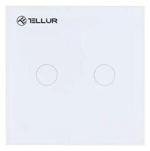 Întrerupător Tellur WiFi Smart dublu,1800 W, 10 A., alb